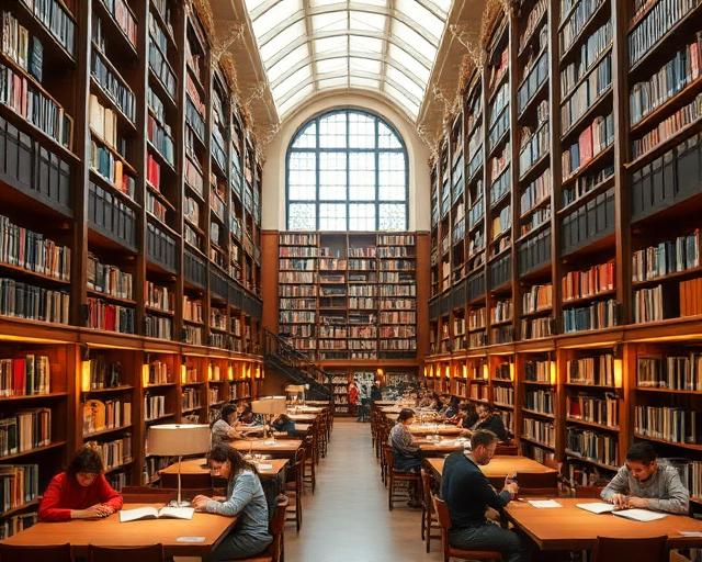 Central library reading hall